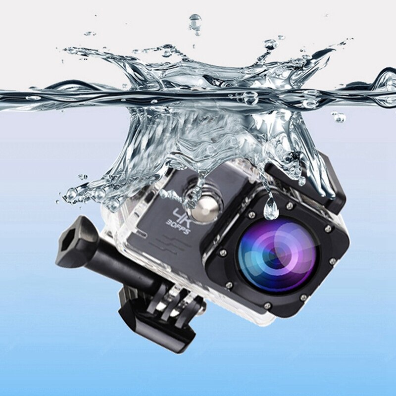 Action kamera  hd 4k/60 fps wifi 16mp 2.0 lcd 170d linse hjelm kamera 30m gå vandtæt pro sportskamera videokamera