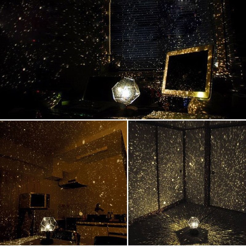 Romantisk stjerne projektor lampe stjernehimmel projektion natlys til soveværelse stue børn børn baby lks 99
