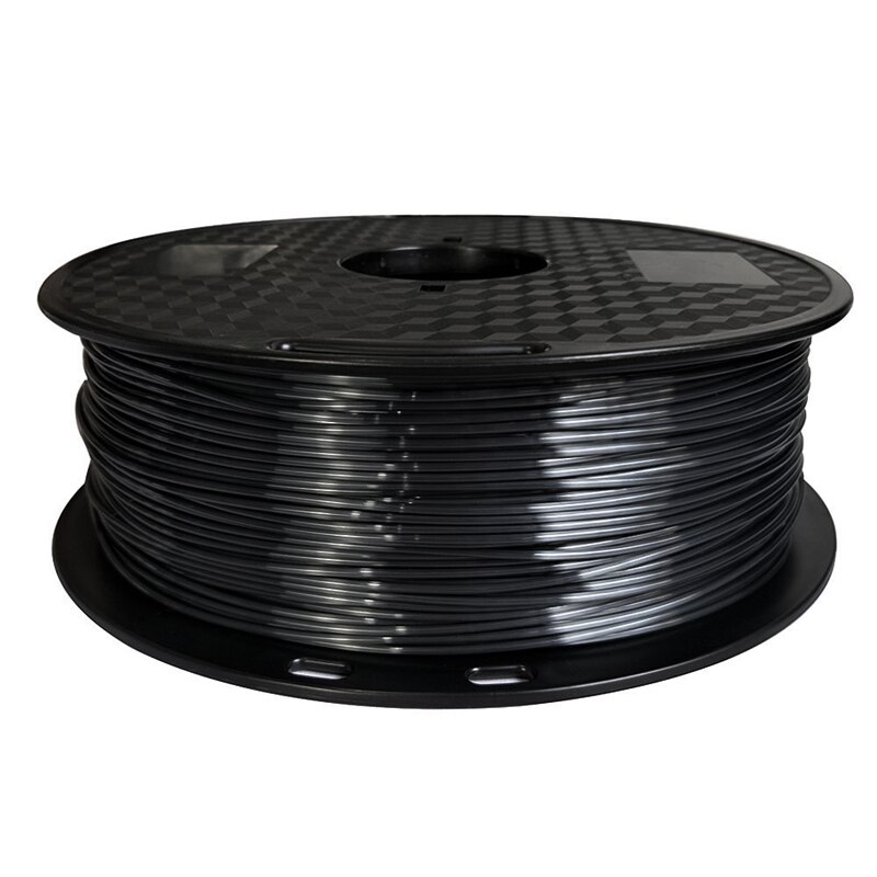 Pla 3d printer silke sort filament 1.75mm 250g/500g/1kg 3d print filamenter silkeblød skinnende sublimation materialer forsyninger
