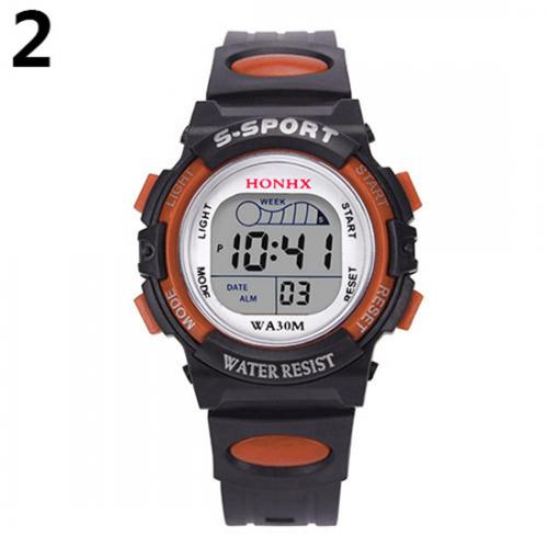 Relojes deportivos para mujer, esfera cuadrada Digital con reloj de pulsera, de , informal, resistente al agua: orange