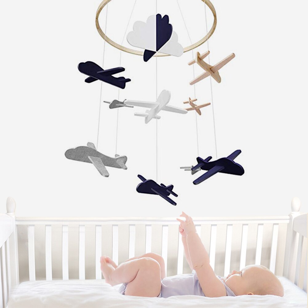 Baby Crib Dream Catcher Bed Mobiele Airplances Wolken Vogels Baby Plafond Opknoping Nursery Slaapkamer Decor