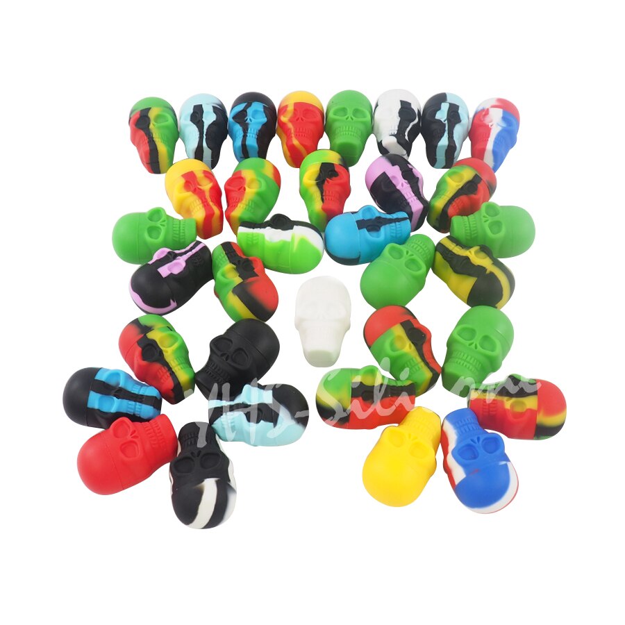 Pot de cire en Silicone pour Bho Dab, 15ml, concentré d'huile, pour crâne
