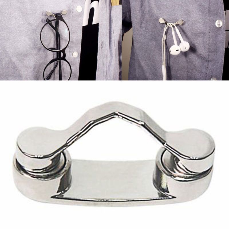 Multi-function Portable Clothes Clip Magnetic Hang Buckle Magnet Glasses Headset Line Clips