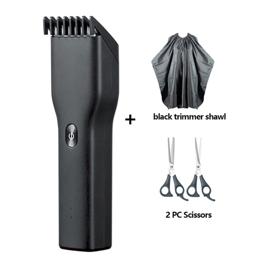 Men's Electric Hair Clippers USB Electric Hair Clipper Rechargeable Hair Cutter Two-speed Electric Men Hair Trimmer: Hair Clipper Set B