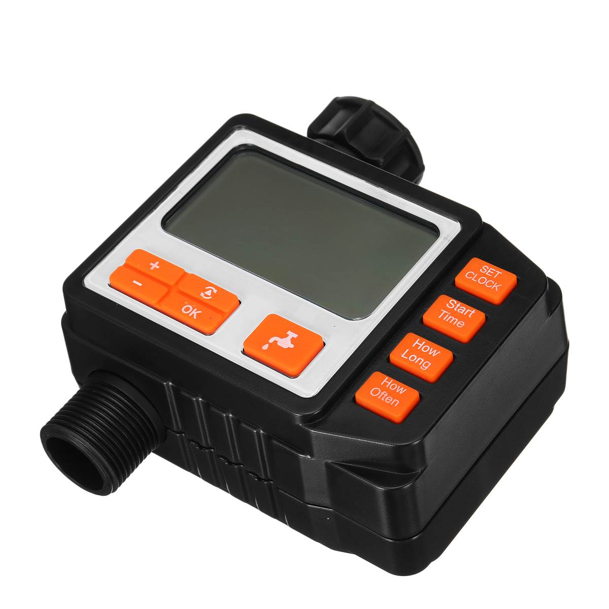 Automatic Water Timer LCD Digital Display Watering Irrigation System Controller Hose Connector Garden Water Timer Plastic