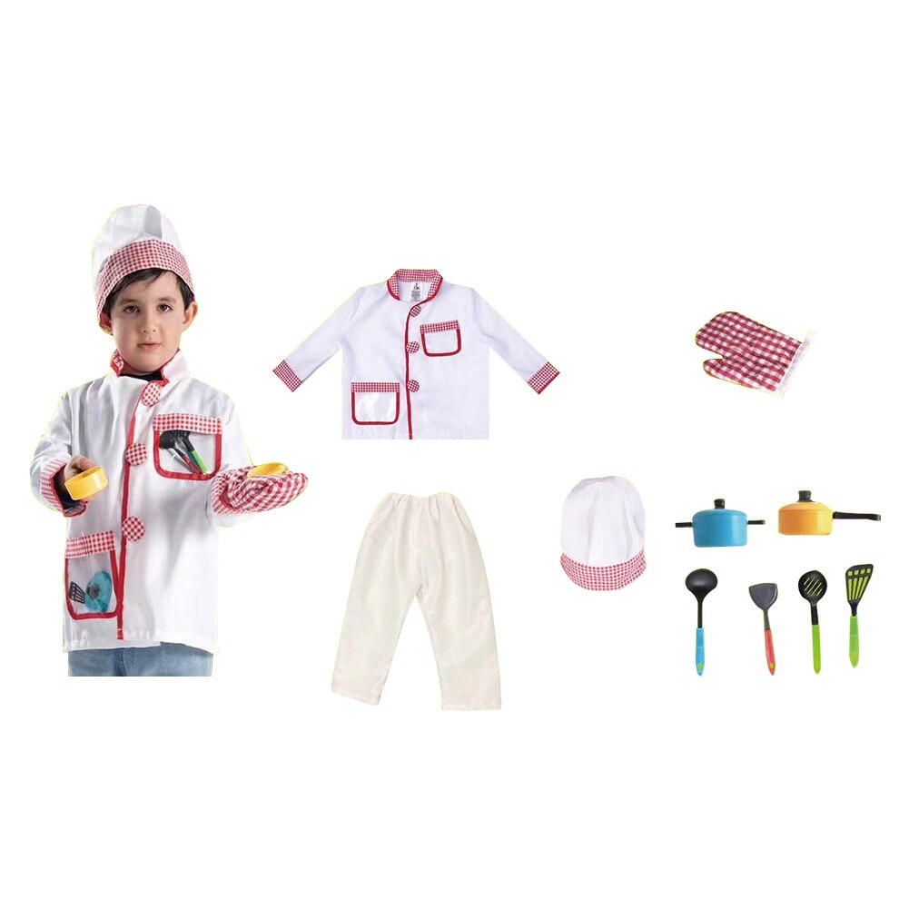 11PCS Cosplay Toy Children Pretend Toy Doctor Lawyer Police Ordinary Stage Equipment Play House Cosplay: Yellow