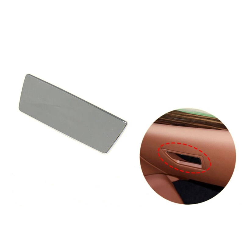 Manija de la tapa de la guantera plateada, caja de herramientas de bloqueo abierto, tapa de extracción para Maserati Quattroporte 673005415: Default Title