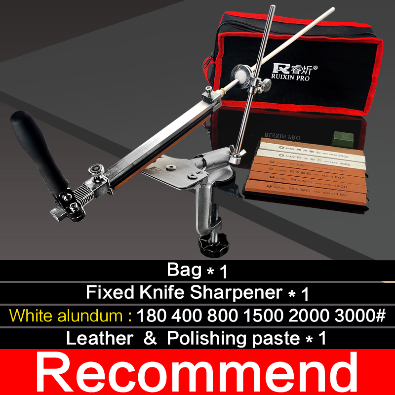 Expert Knife Sharpener Fixed Grinder Aluminum alloy Angle Sharpening System Whetstone Kitchen Tool Metal Material: Practical Set