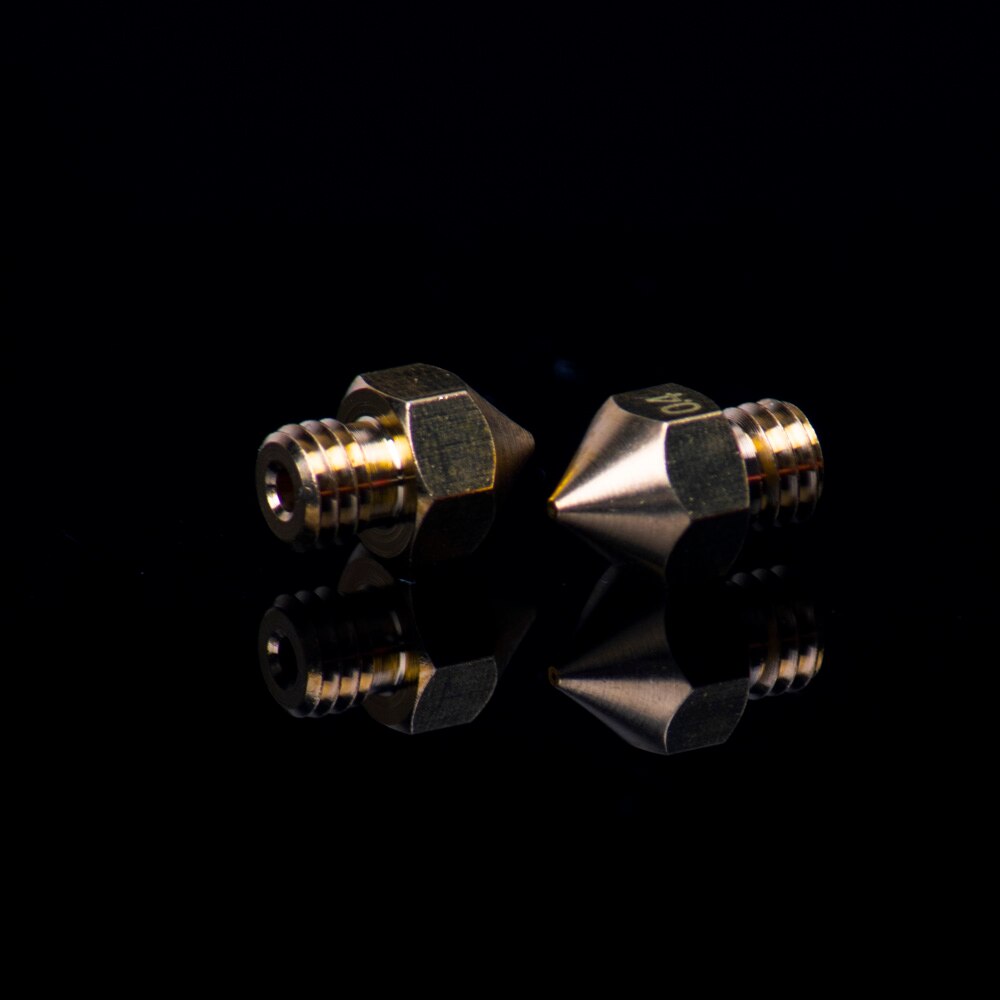 Anet 5 pieces/loose 3d printer parts  mk8 nozzles makebot 0.2/0.3/0.4/0.5/0,6mm size optional for  a8 a6 3d printers