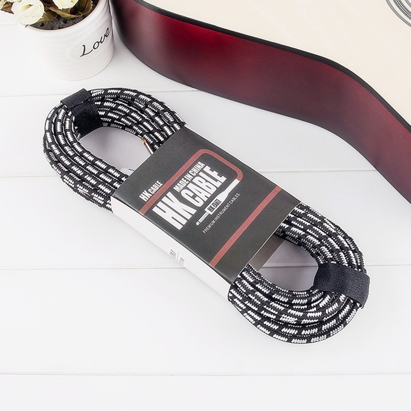 Elektrisk guitar kabel ledning 3m 5m 10m ingen støj skærmet bas kabel til guitar forstærker tilbehør musikinstrumenter