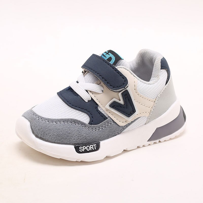 Spring Autumn Kids Shoes Baby Boys Girls Children&#39;s Casual Sneakers Breathable Soft Anti-Slip Running Sports Shoes Size 21-30: gray / 27