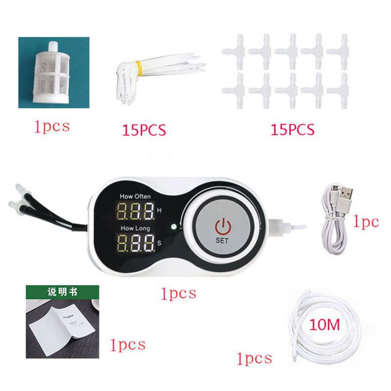 Gardening Plant Drip Irrigation System watering devices Automatic watering Plant Flowers Water Seedling Indoor Outdoor Watering: 15 drops