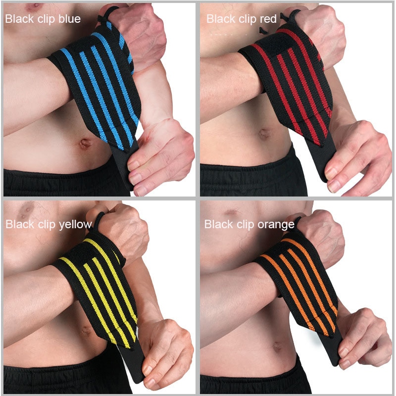 1Pcs Adjustable Wristband Elastic Wrist Wraps Bandages for Weightlifting Powerlifting Breathable Wrist Support 4colors