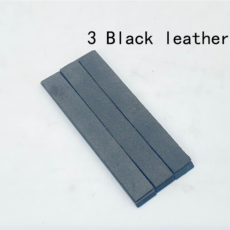 Sharpened leather Paste Sharpening wax grinding polishing knife sharpener Leather Compound Grinding Knife machine Honing Strop: 3 Black leather
