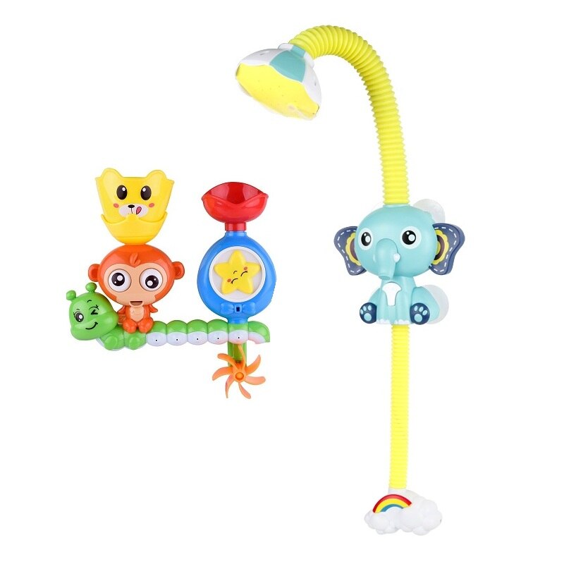 Electric Baby Shower Elephant Spray Toddler Boys Bath Toys Bathroom Water Toy Yellow Duck Cute Turtles Dinosaur Egg for Kids: B001-HD2a