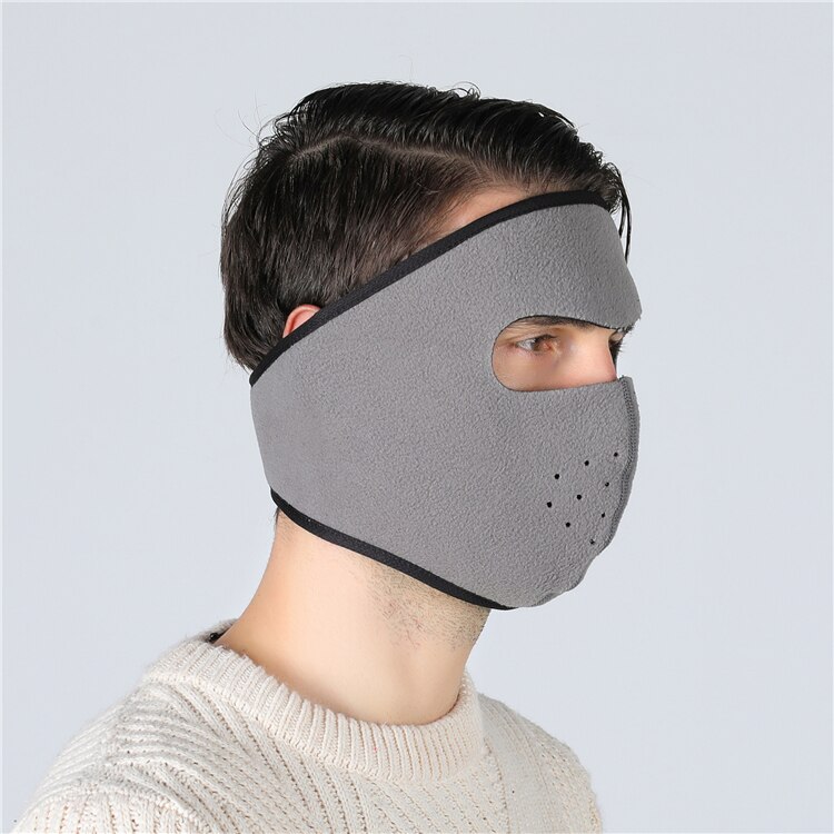 Staubdicht Neopren Nacken warm Halbe Gesicht Maske Winter Sport Zubehör Winddicht Fahrrad Fahrrad Radfahren Snowboard Ich bin Freien Masken: grau