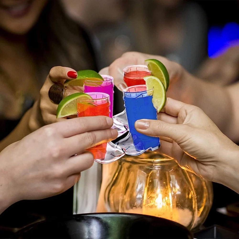 1/10 stk. 1 oz mini cowboystøvelglass, gjennomsiktige plastglass, drikkekopper, utdrikningslag