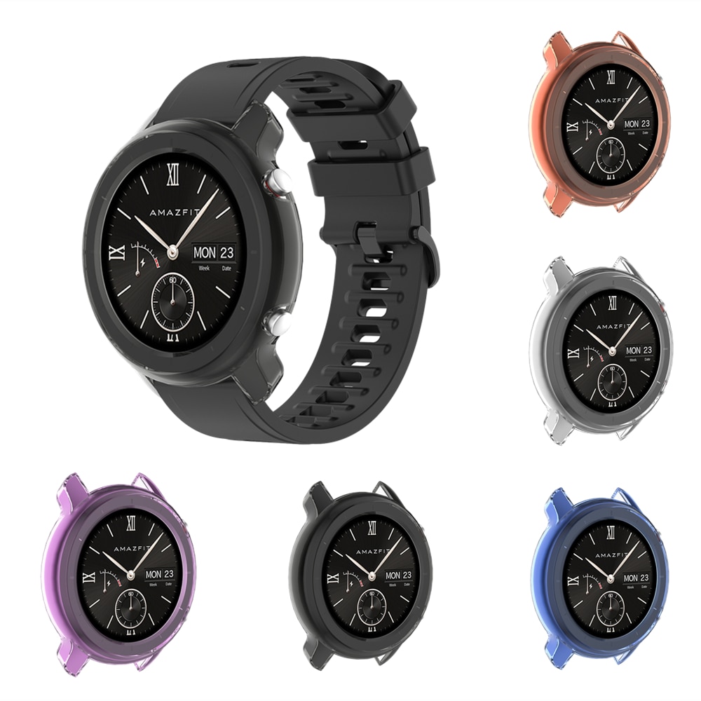 TPU Soft Cover For Amazfit GTR Protective Case Shell For Xiaomi Huami Amazfit GTR 47mm & 42mm Smartwatch Cases Protector Sleeve