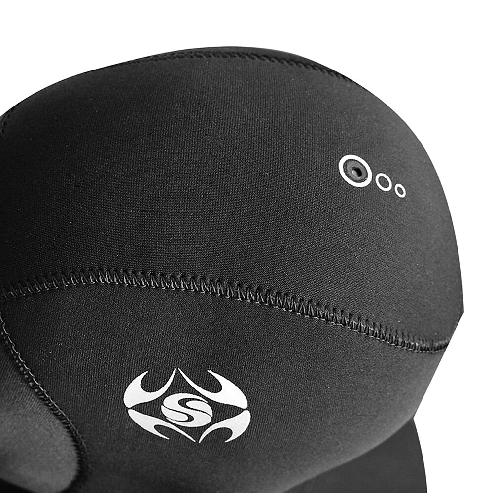 Capucha de buceo de neopreno de 3MM con hombros para invierno, gorro de protección para mantener el calor, equipo de esnórquel para pesca submarina