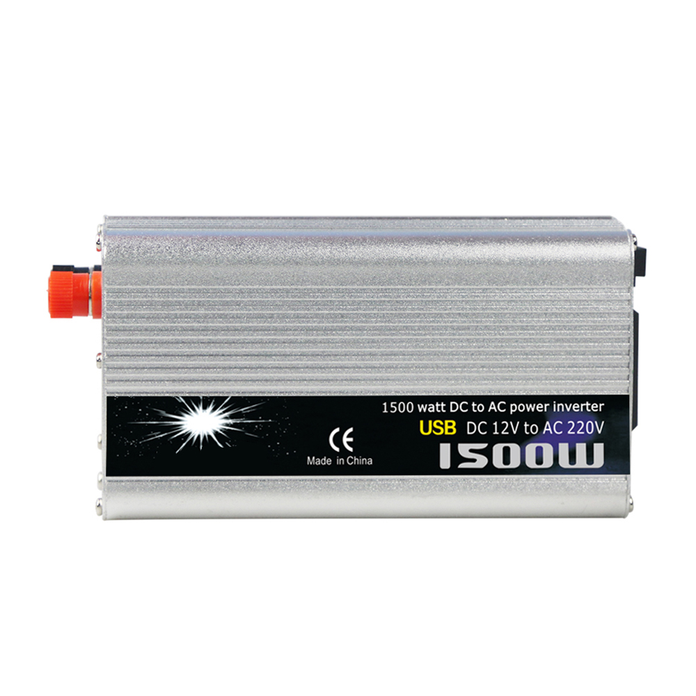 Auto Styling Omvormer Voertuig Power Converter Universele Gemodificeerde Sinus 1500W DC12V om AC220V