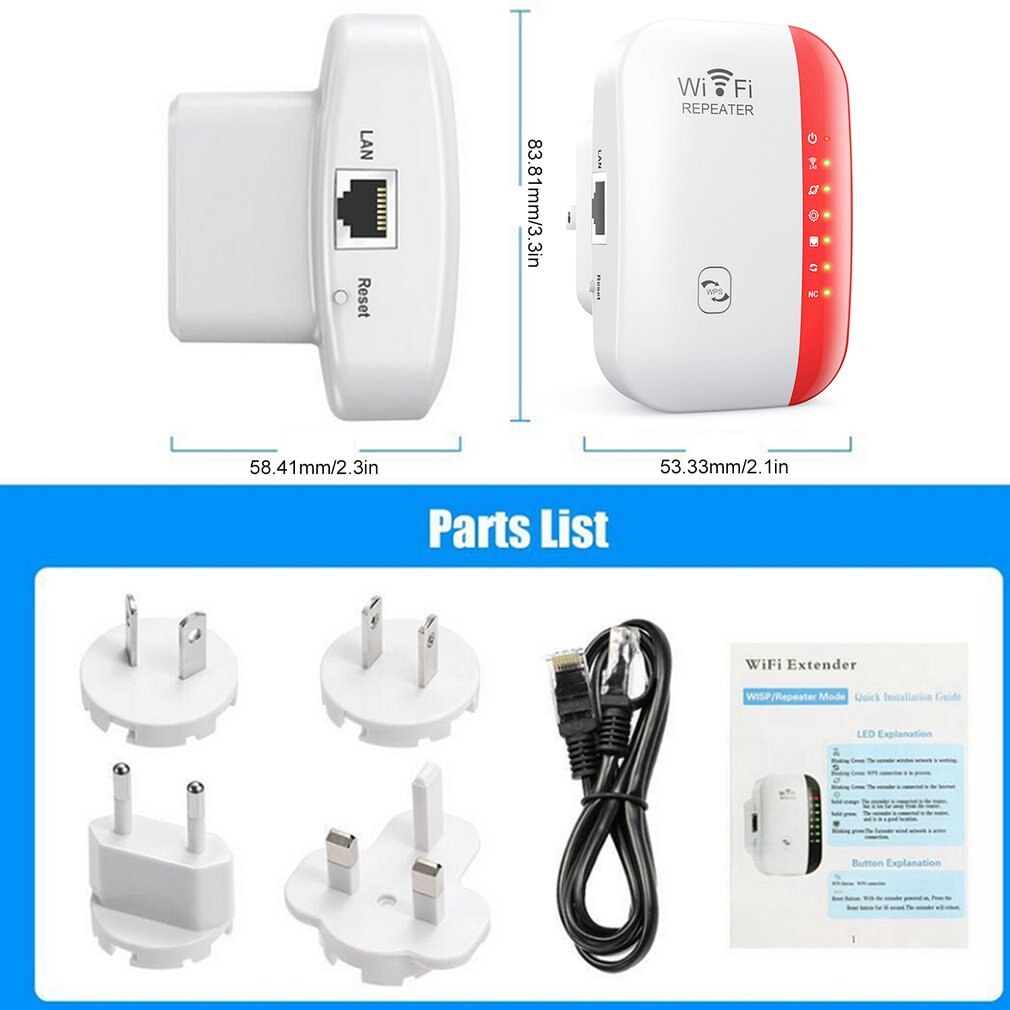 WiFi Range Repeater Amplifier Wireless Signal Simple Amplifier Operation Multi-function Wifi Signal Amplifier