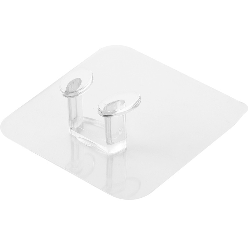 10/5 sztuk przyklejany robić ściany gniazdo zasilania uchwyt na wieszak wielofunkcyjny przezroczysty haczyk ścienny robić przechowywania dla Dom gabinet półka kuchenna