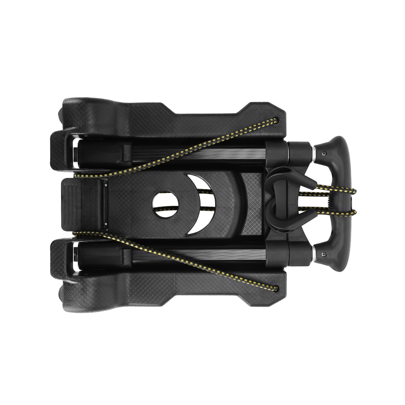 Portable Foldable Trolley Luggage Suitcase Shopping Aluminum Plastic Trolley Load 20KG Black Large Capacity Easily Pull The Cart