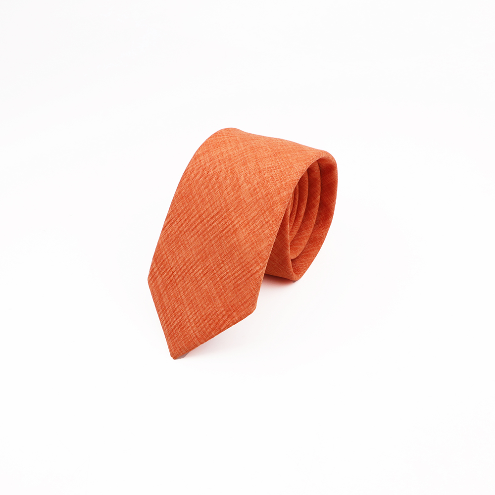 Nueva corbata de algodón de Color sólido verde salvia rosa azul naranja 6,5 cm camisa ajustada para de boda traje corbata accesorio: Marfíl