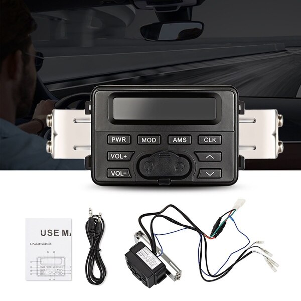 AOVEISE Mt723 Motorcycle Bluetooth o Support External Mp3 Play Fm Radio Waterproof Motorcycle o
