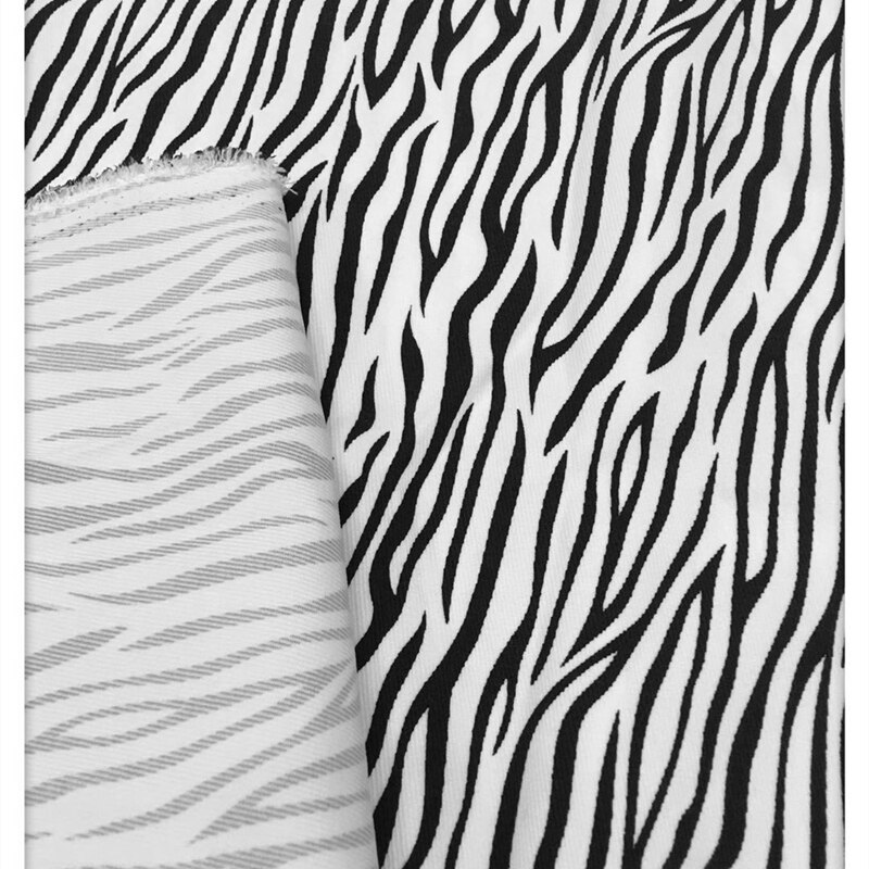 Tela vaquera con estampado de cebra, chaqueta y pantalones para coser, 45x150cm