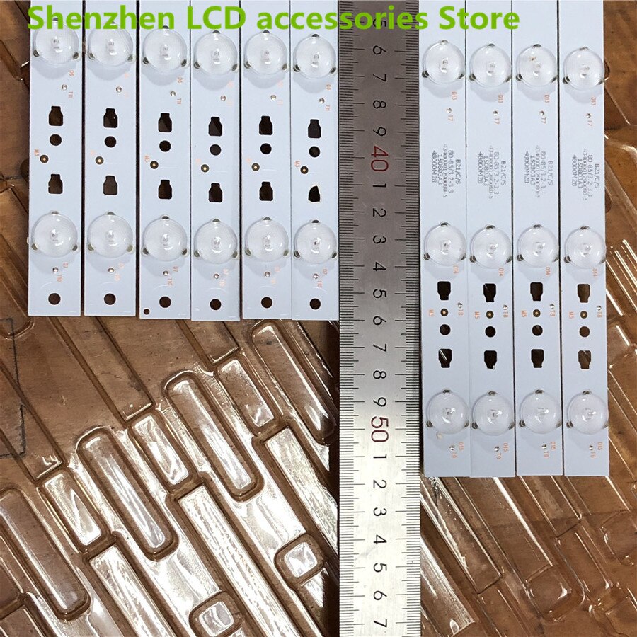10Pieces/lot FOR Lenovo 48A21Y LCD backlight strip 30348008201 30348007201 LED48D7-ZC14-01 (A)