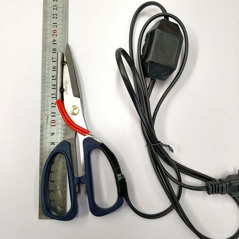 Chauffage électrique tailleur ciseaux puissance ciseaux chauds couteau ciseaux chauffants avec indicateur de travail pour coupe de tissu coupe de chaleur