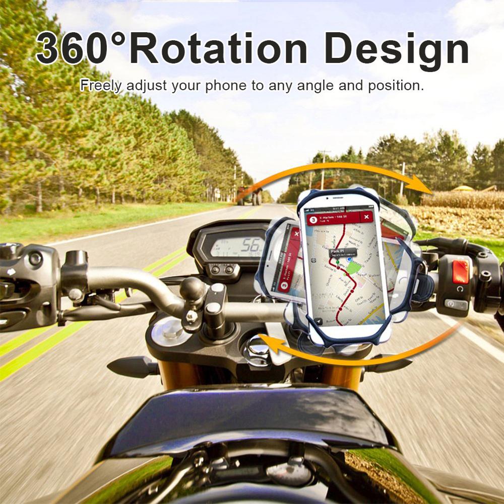 Fahrrad Telefon Halfter für IPhone 11 Samsung Xiaomi 9 Universal- Motorrad praktisch Halfter Fahrrad Lenker Ständer Halterung TSLM1