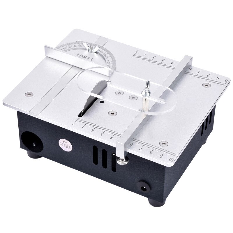 S2 desktop miniature table saw aluminum alloy mini small table saw DIY small cutting machine