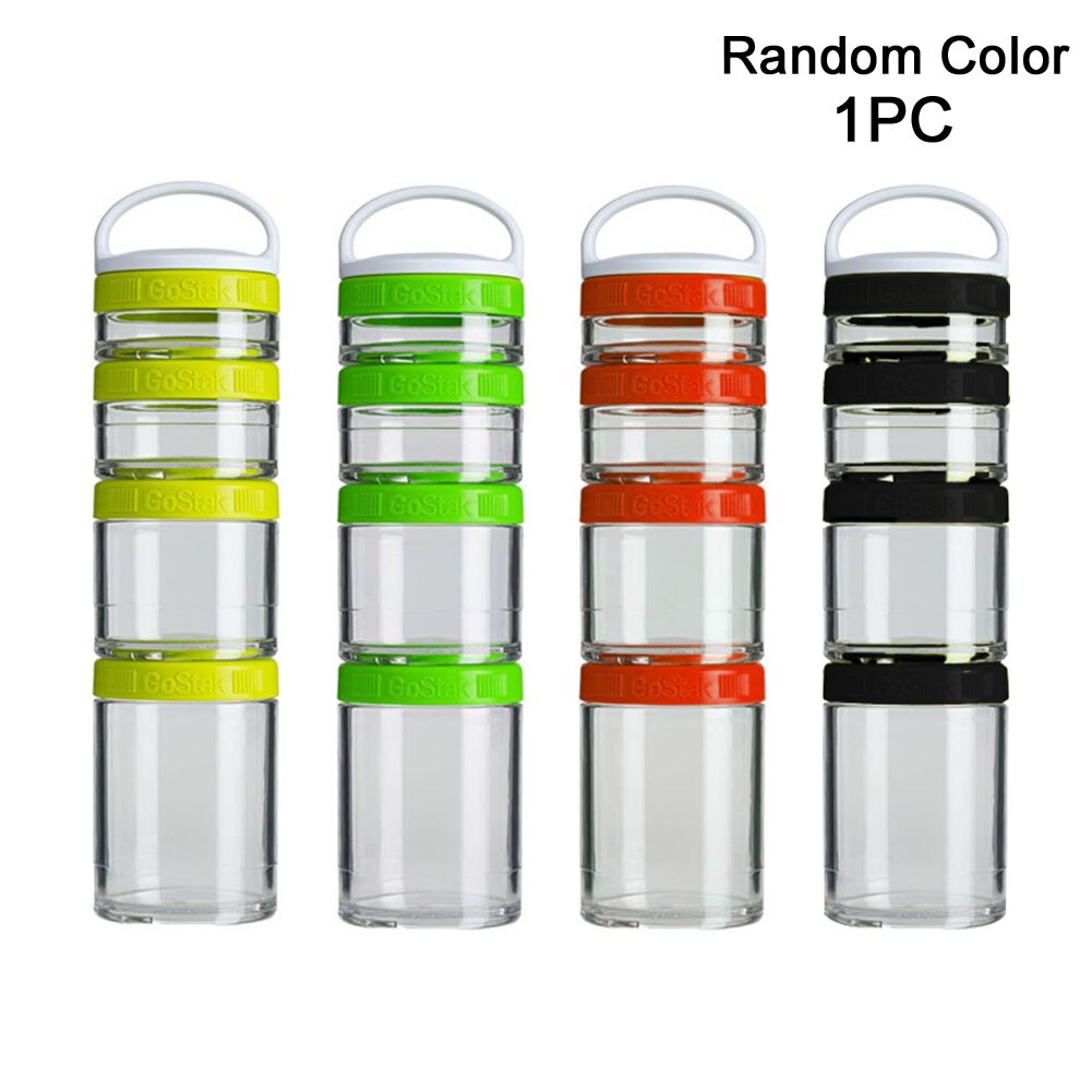 Four Containers Removable Handle Home Travel Keep Fresh Dustproof Twisting Lock Food Snack Odor Resistant Easy Clean Storage Jar