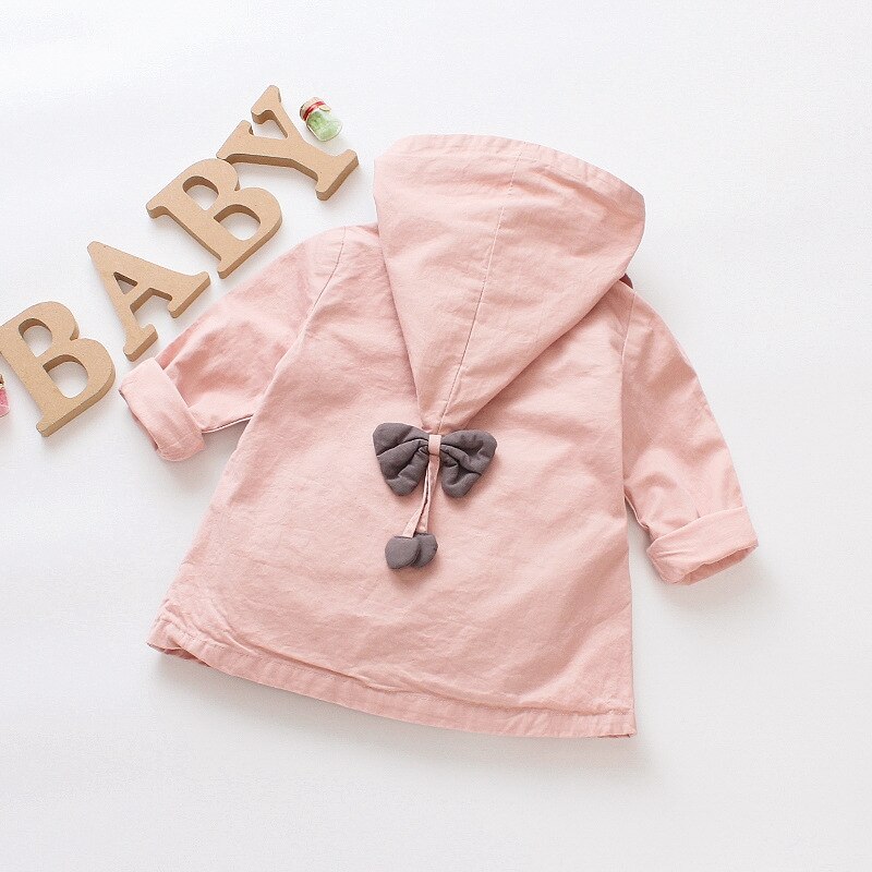 jacket coat outerwear baby girl infant toddler kids hooded casual 100% cotton spring autumn 9 12 24 months 3t pink green beige