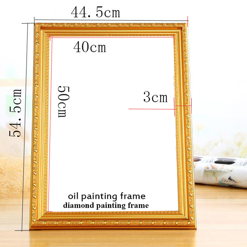Out frame Diy Unfinished Wood stretcher diy oil painting diamond Mosaic Thick wood frame wall painting picture frame