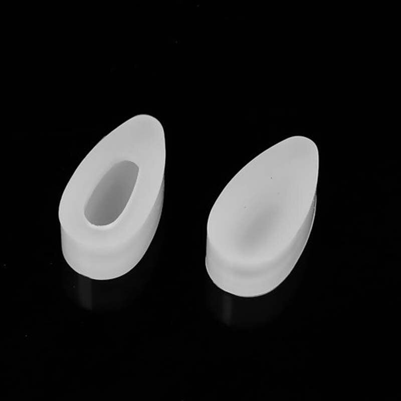 Silikone harpiks form til badge vedhæng smykker fremstilling gør-det-selv krystal epoxy uv hvid 34mm(1 3/8 " ) x 18mm( 6/8 " ), 1 stk.