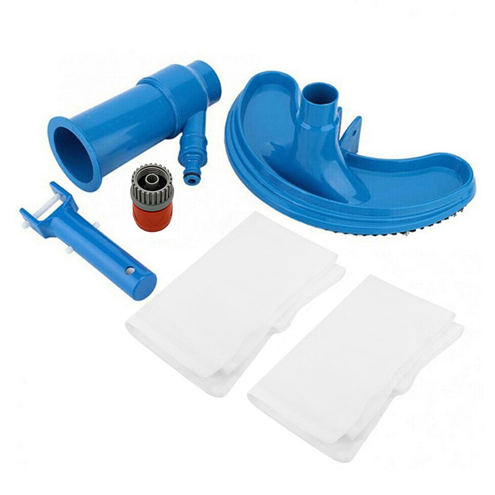 Eu us swimming pool vacuum cleaner cleaning disinfecting tool set suction head pond fountain spa swimming pool vacuum cleaner brush: Default Title