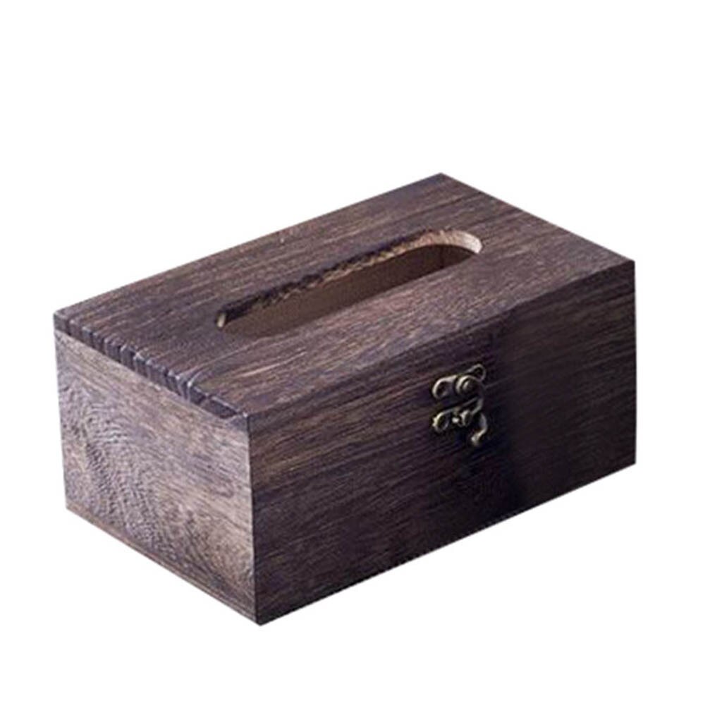 Wooden vintage tissue box holder - België
