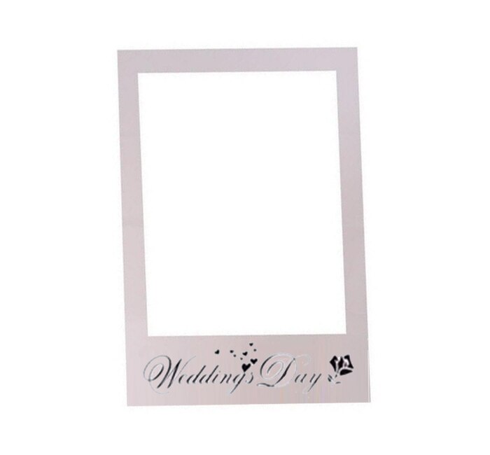festival supplies Frame Photo Booth Props Photography mask paper Card Wedding/birthday/ Party white wedding day Wh