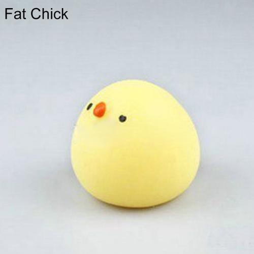 Cute Soft White Seal Stress Relieve Squeeze Healing Toy Adult Kids: Fat Chick