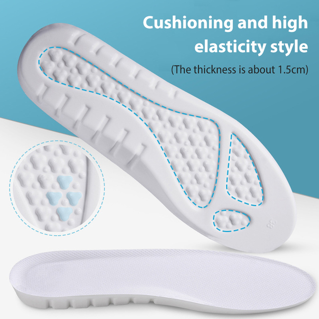 Super Dikke Memory Foam Inlegzolen U Type Voet Gezondheid Zool Pad Voor Schoenen Insert Steunzool Pad Voor Plantaris unisex