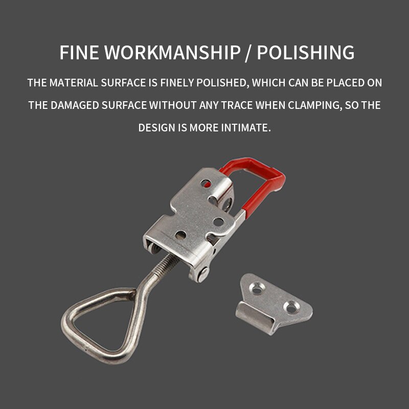 2pcs Toggle Toggle Clamp Adjustable Cabinet Boxes Lever Handle Lock Hasp For Sliding Door Furniture Hardware