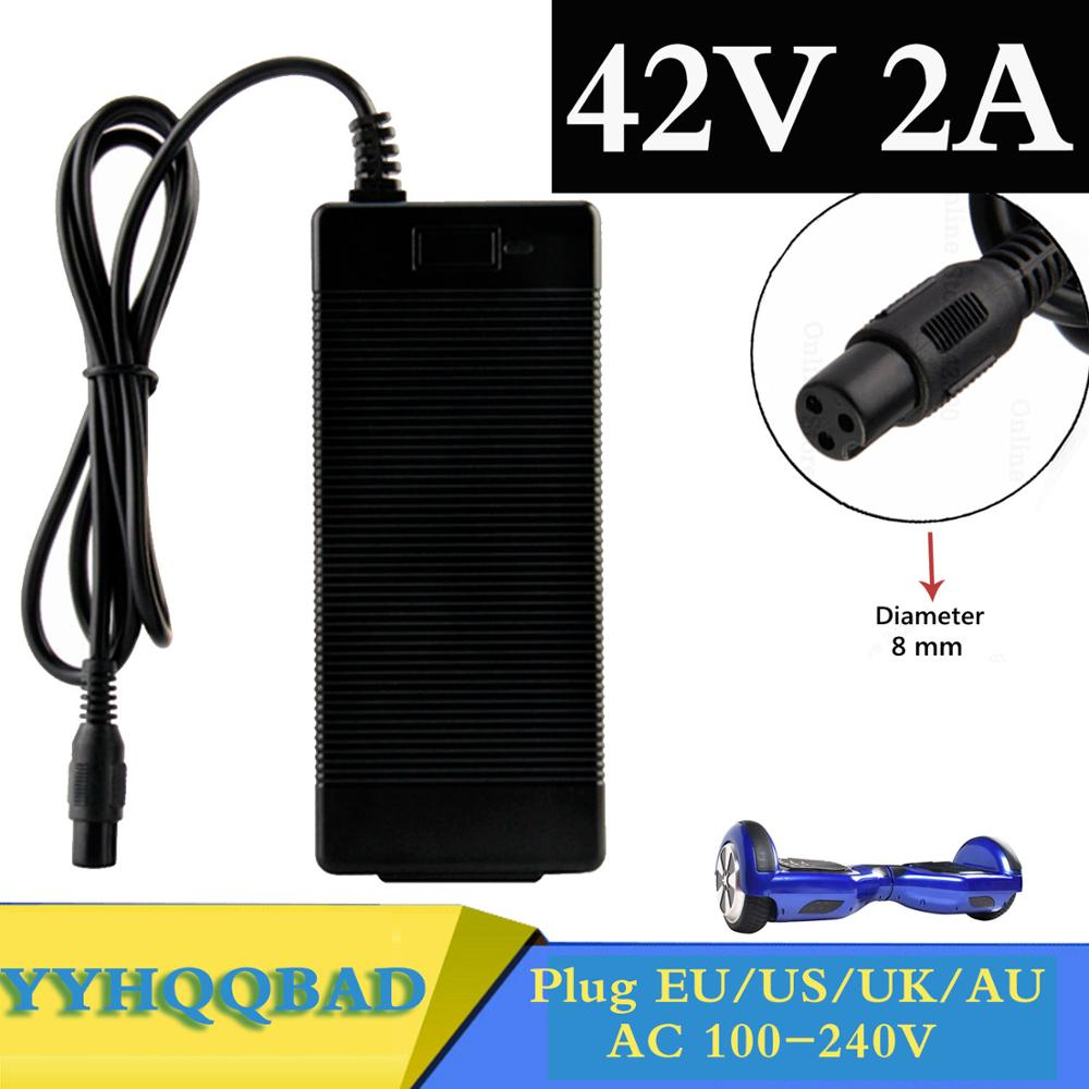 42V 2A Universele Batterij Oplader Voor Hoverboard Smart Balance Wiel 36V Elektrische Scooter Adapter Oplader Eu/us/Au/Uk Plug