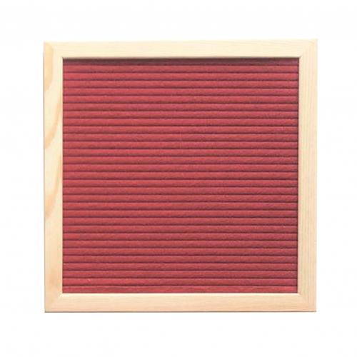 Handmade Square Frame Felt 460 Letter Set Message Board with Bracket Home Decor: Red
