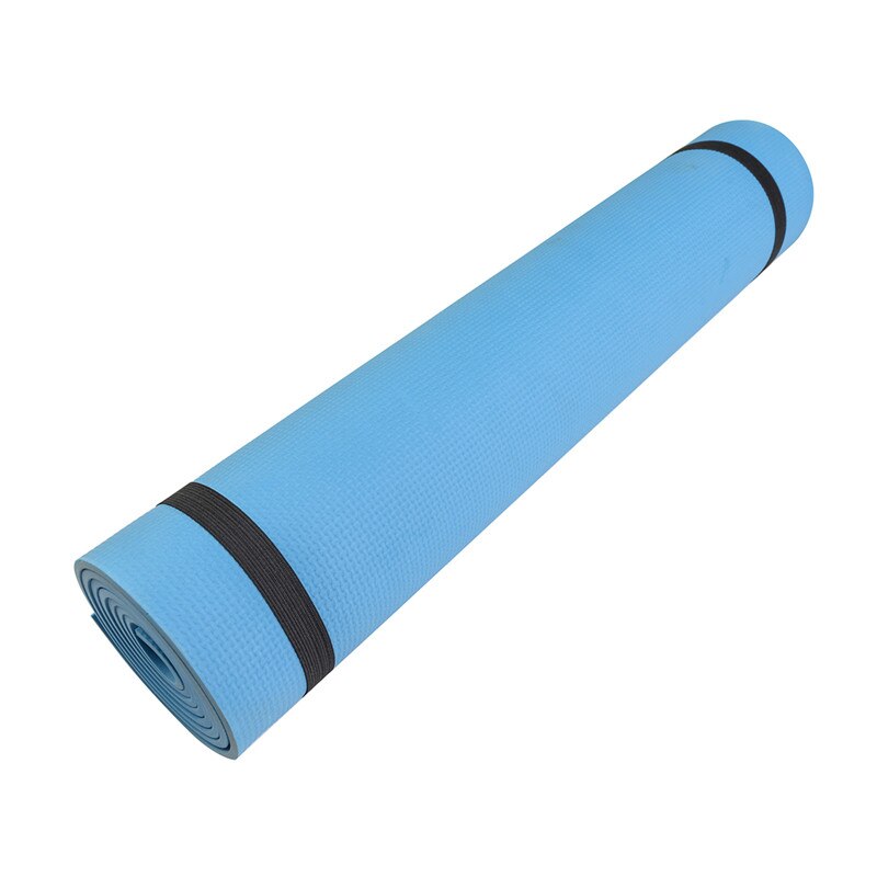 Yoga Mat Met Antislip , Extra Grip Eenvoudige Effen Kleur Fitness Oefening Mat: Blauw