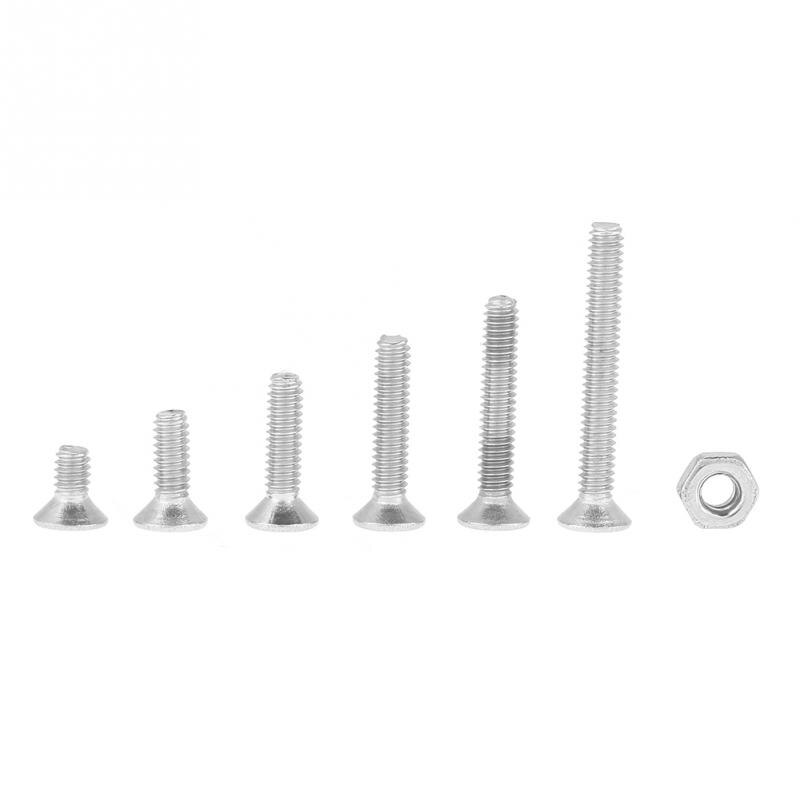 Set di dadi e bulloni M2 da 230 pezzi inserti filettati dadi viti in acciaio inossidabile dadi Kit assortimento con scatola