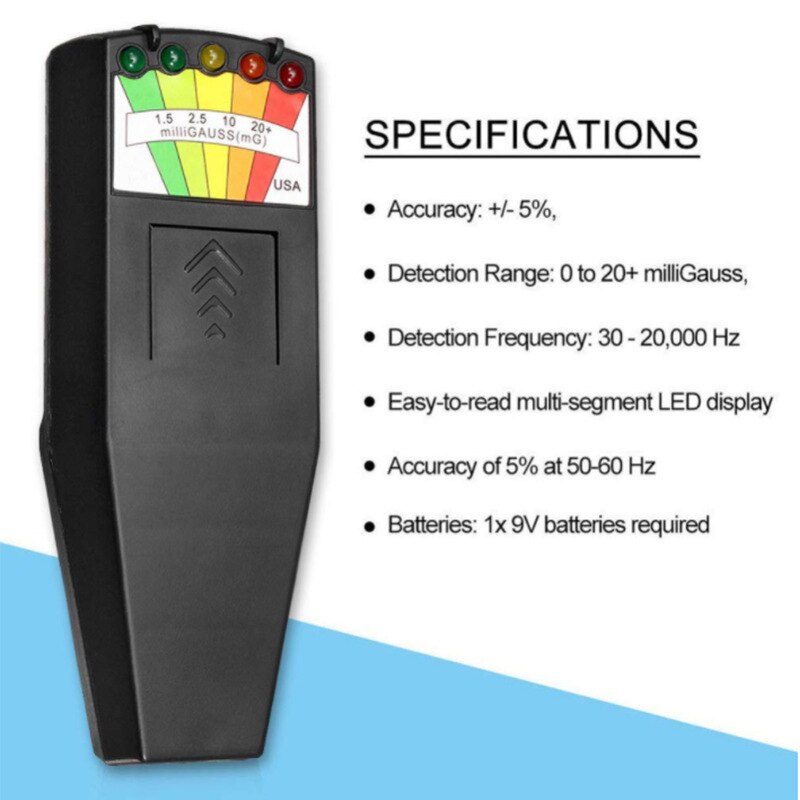 LCD Digital Handheld EMF Meter Electromagnetic Radiation Detectors Dosimeter Tester for electric field radiation magnetic field