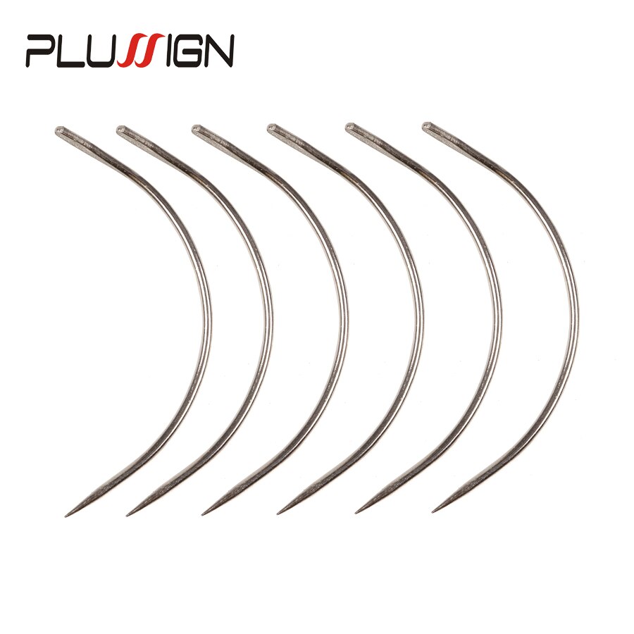 Plussign Goede 12 Pcs Pruik Maken Pins Naalden Set C Gebogen Naalden Hair Weave Naalden Voor Pruik Maken Modellering en Ambachten